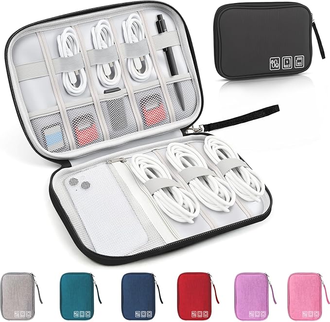Travel Cable Organizer Bag, Electronics Organizer Tech Pouch by Unknown