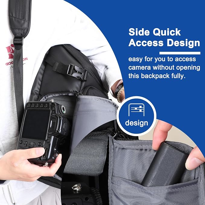 MOSISO Camera Backpack, DSLR Camera Bag - Image 5