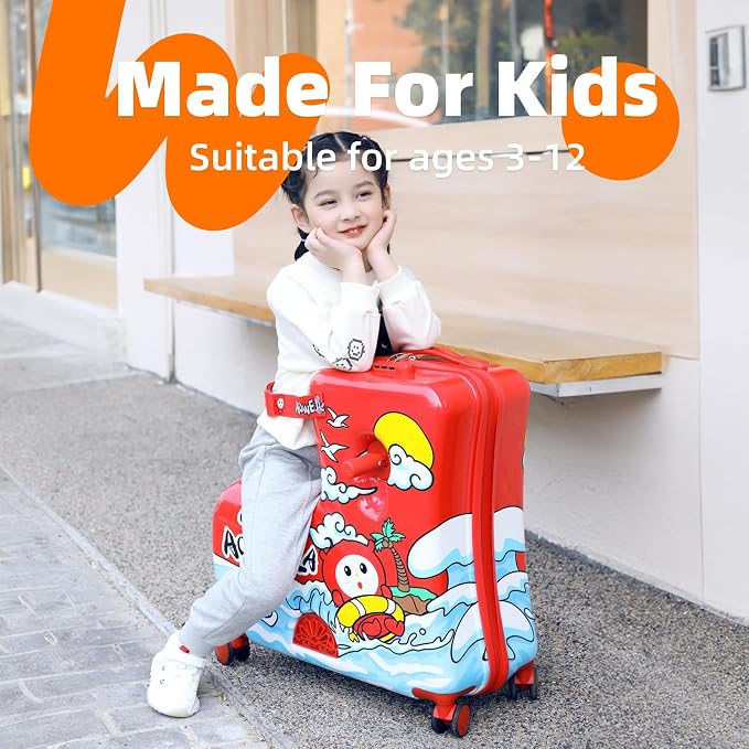 Kids' Lightweight Ride on Luggage - Image 6