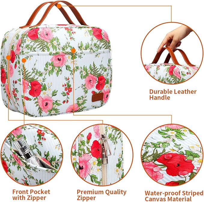 Hanging Travel Toiletry Bag, Large Capacity Cosmetic Travel Toiletry Organizer - Image 6