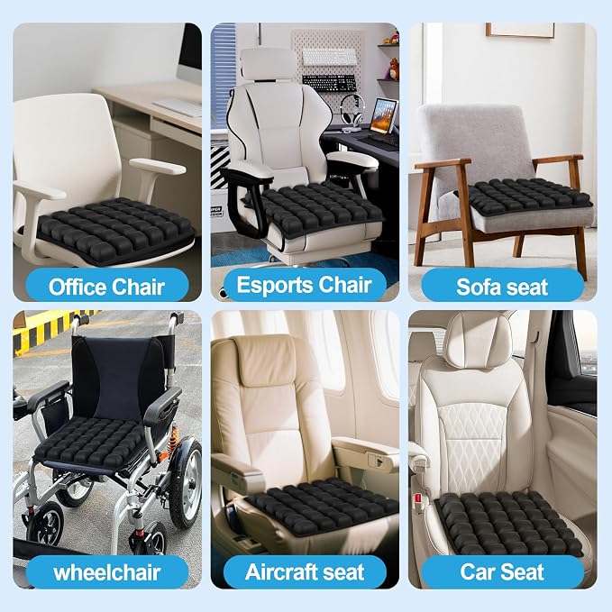 Travel Seat Cushion for Airplane – Inflatable 3D Air Cell Seat Cushions - Image 6
