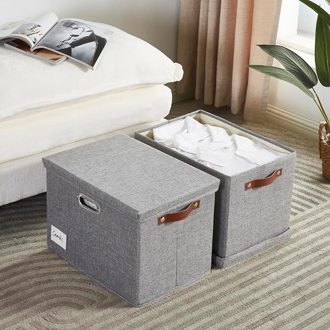 17" Large Collapsible Storage Bins - Image 2