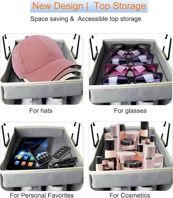 2 Pack Large-Sized Hanging Shoe Organizer 10-Shelf, Sturdy Hanging Closet - Image 3