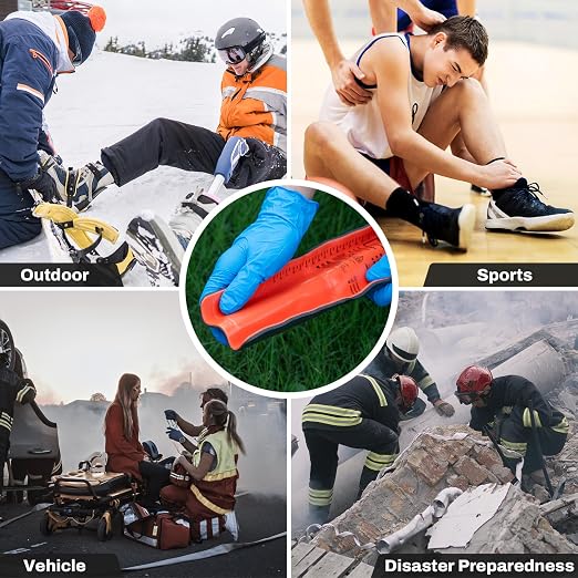 RHINO RESCUE First Aid Splint 36" X 4.3" Orange-Gray, Keep Bones in Position - Image 4