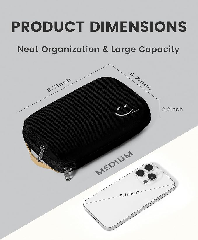 Travelkin Travel Cord Organizer, Electronic Organizer Travel Case, Cable - Image 4
