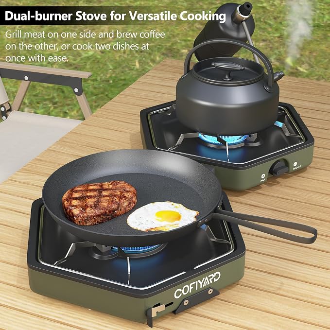 Propane 2-Burner Camping Stove - Image 2