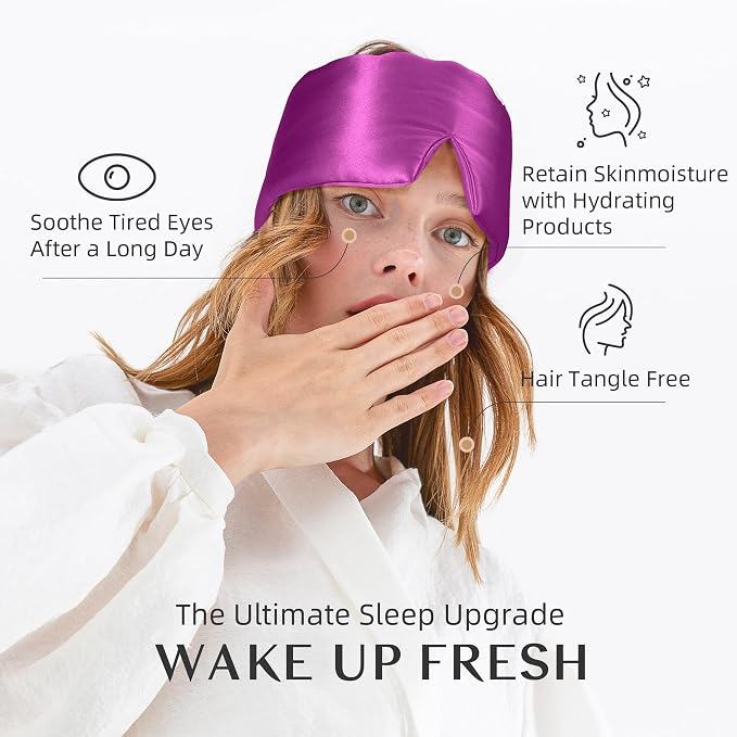Silk Sleep Mask for Women and Men, Side Sleeper, 22 Momme Pure Mulberry Silk - Image 6