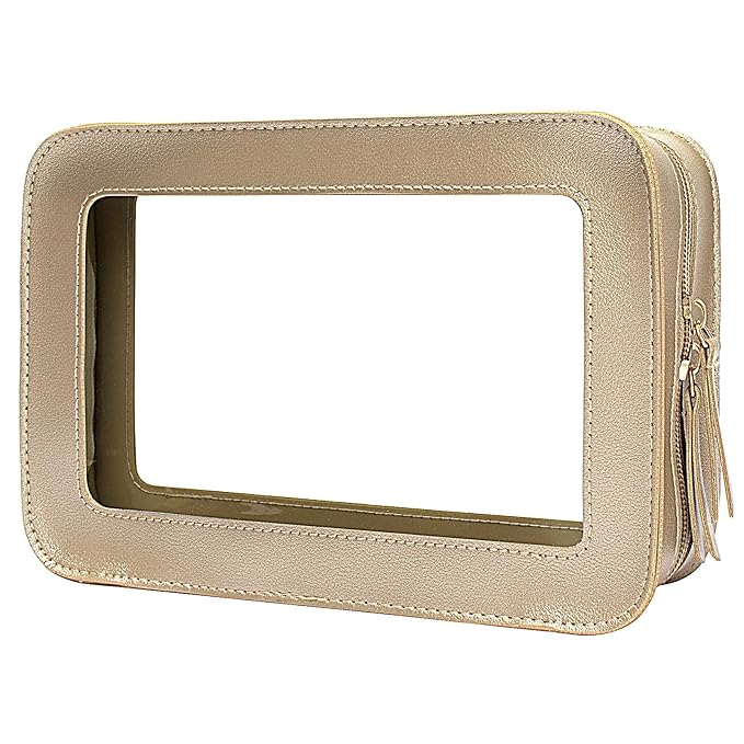 LETGO Clear Makeup Bags, TSA Approved Toiletry Bag by LETGO