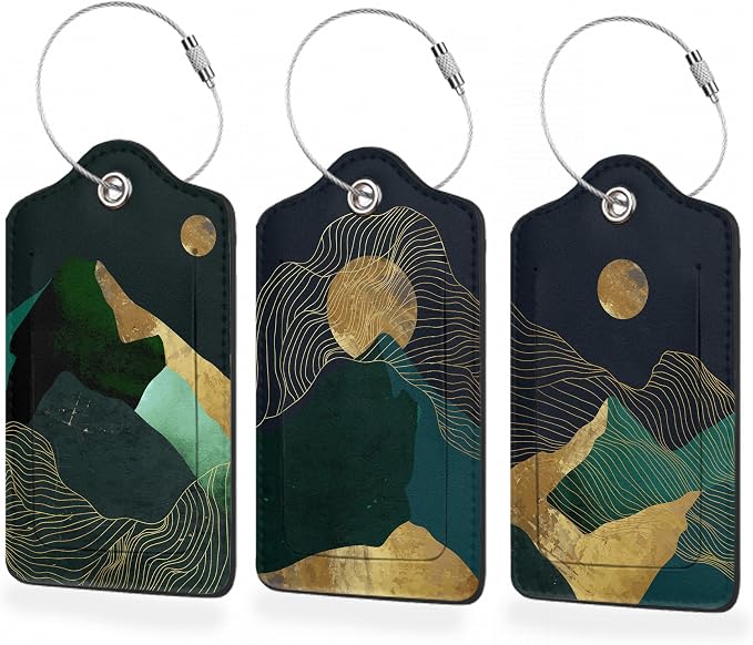 3 Pack Luggage Tag for Suitcase by BUYIDUI