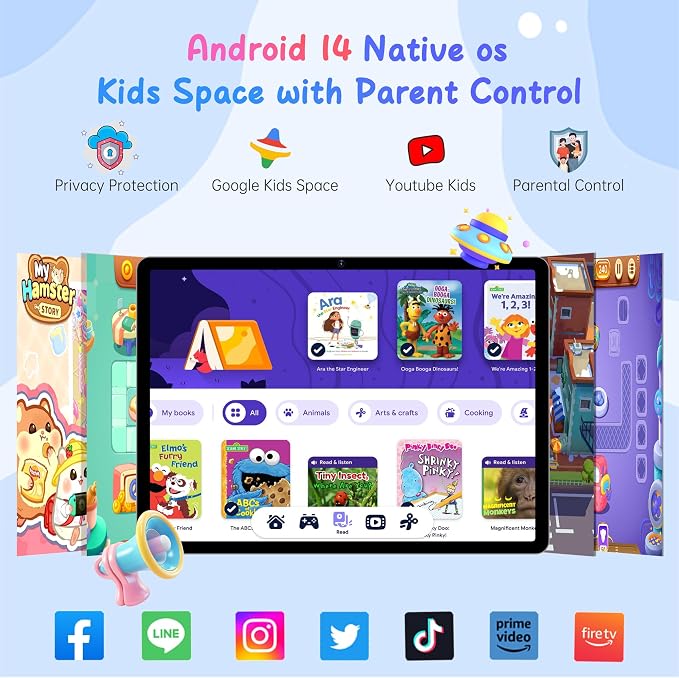 HAOVM Tablet 10 inch, 4G SIM Unlocked, Android 14 Tablet - Image 4