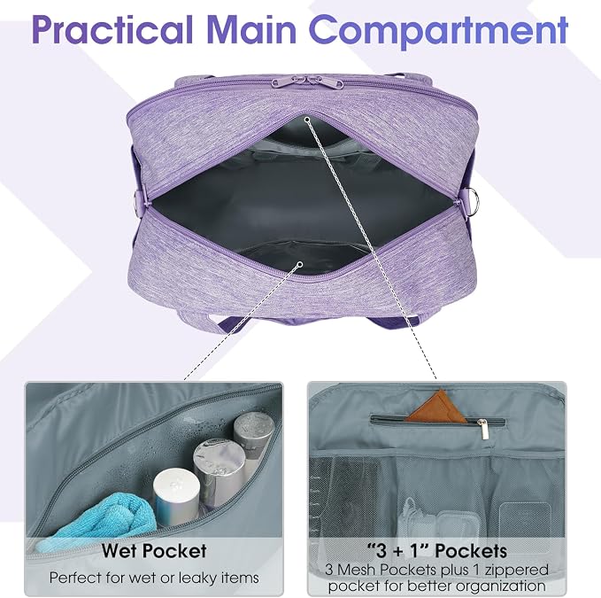 Narwey 18" Carry on Bag with Laptop Compartment 14 Inch Travel Duffel Bag - Image 4