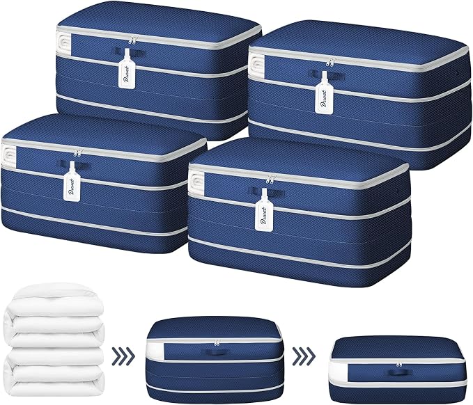DIMJ Comforter Storage Bag - 100L Large Capacity Blanket Storage Compression by DiMJ