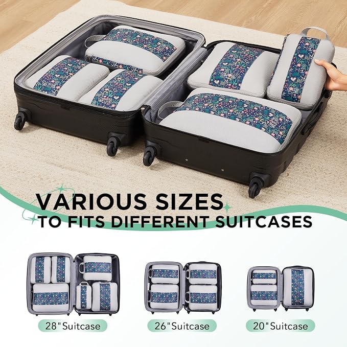 6 Set Compression Packing Cubes - Image 6