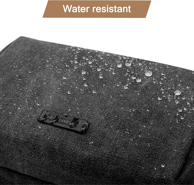 BAGSMART Toiletry Bag for Men, Canvas Travel Toiletry Organizer Dopp Kit - Image 5