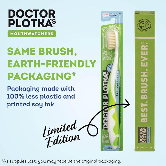 MOUTHWATCHERS Soft Flossing Toothbrushes, Value Pack of 4, Manual Toothbrush - Image 7