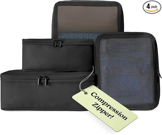 Vandel Space-Saving Compression Packing Cubes by VANDEL