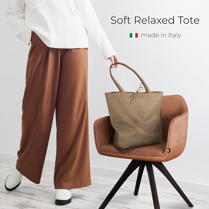 Italian Calf Leather Tote for Women - Image 4