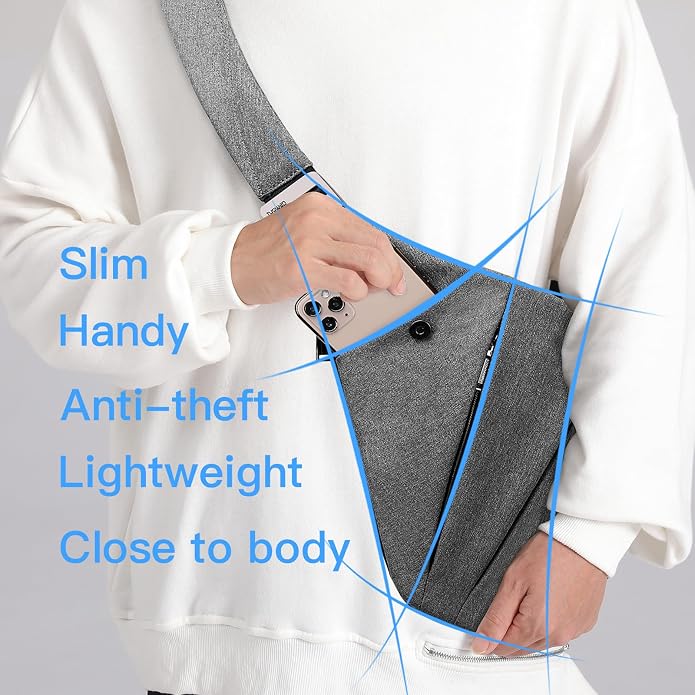 weiatas Sling Bag Chest Shoulder Backpack Crossbody Bags - Image 5