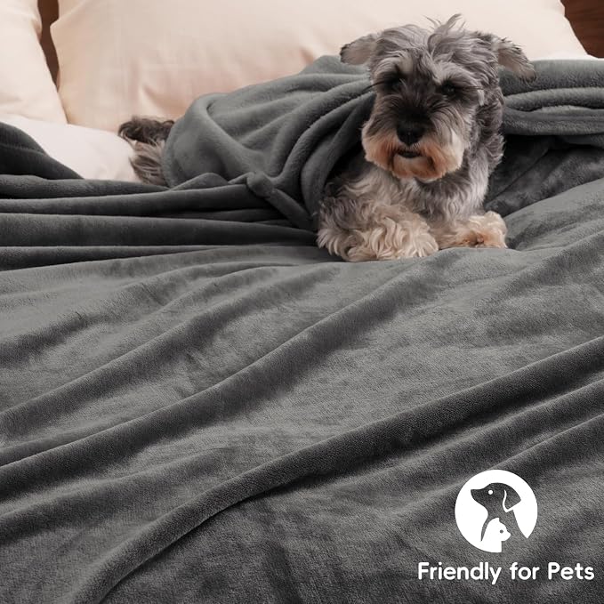 PHF Ultra Soft Fleece Blanket King Size, No Shed No Pilling Luxury Plush Cozy - Image 5