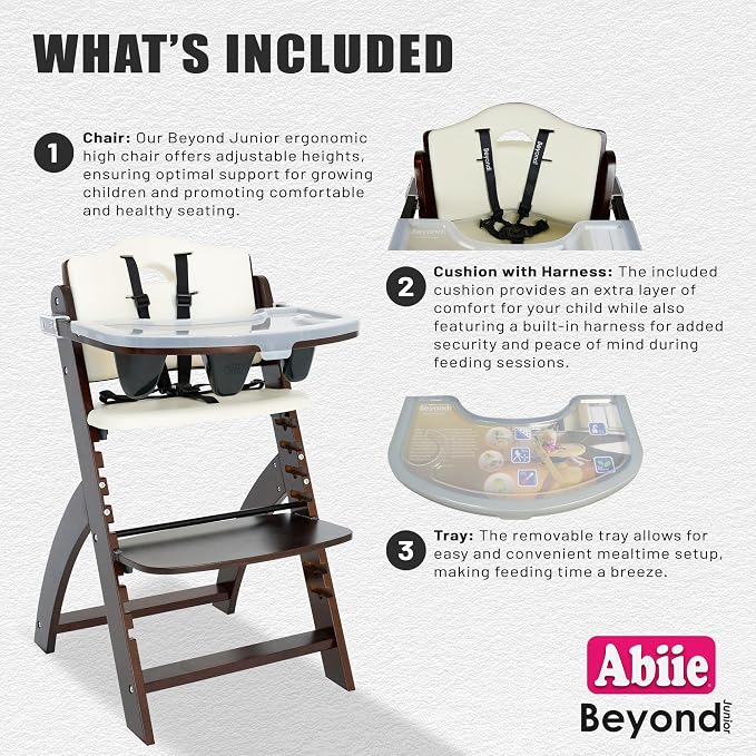 Abiie Beyond Junior Wooden High Chair - Image 3