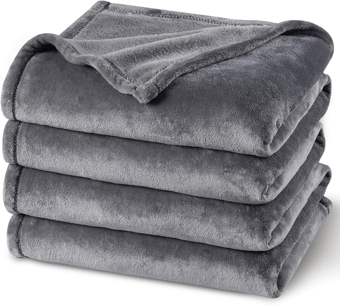 PHF Ultra Soft Fleece Blanket Queen Size, No Shed No Pilling Luxury Plush Cozy by PHF