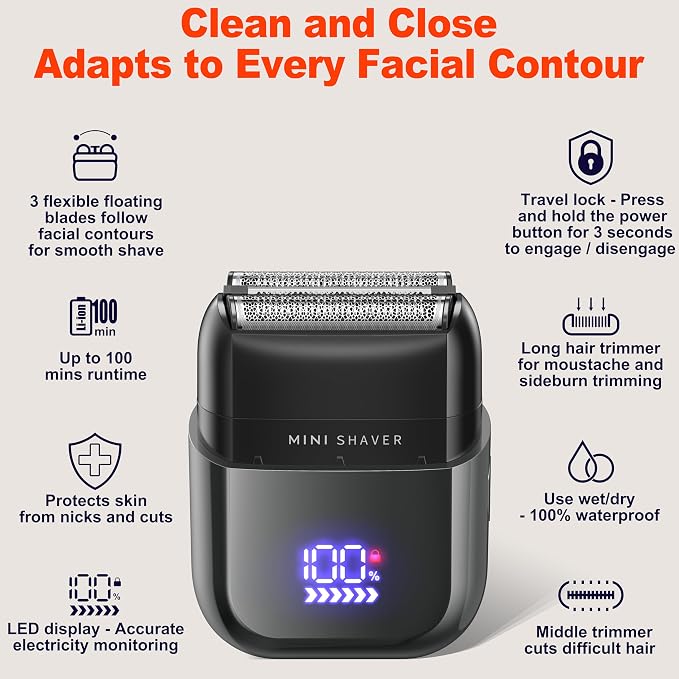 Telfun Mini Electric Foil Shavers - Image 3