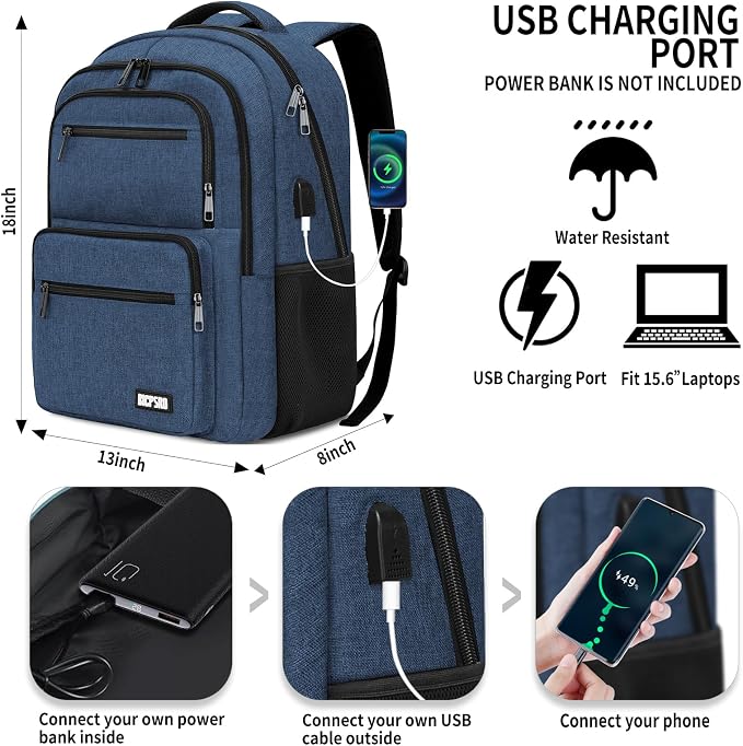 Backpack for School, School Backpack for Boys Girls Teens, College Book Bag - Image 4