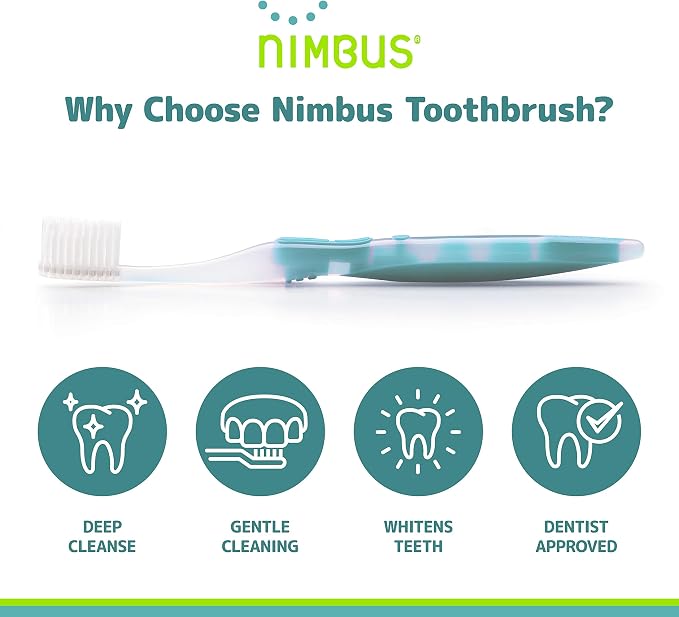 NIMBUS Extra Soft Toothbrushes, Periodontist Design Tapered Bristles - Image 4