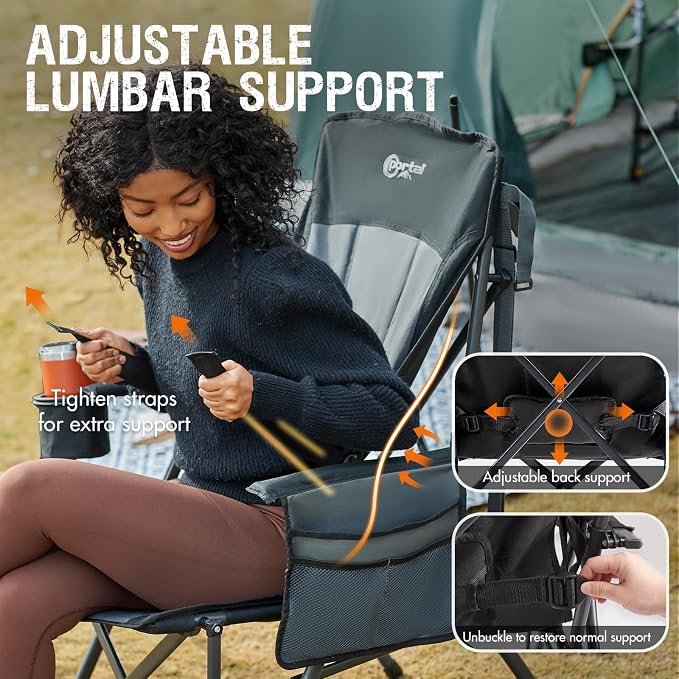 Portal Camping Chair with Lumbar Support - Image 4