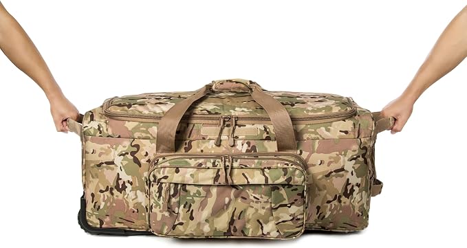 Mountain Land 120L Tactical Duffle Bag Rolling Duffle Bag - Image 3