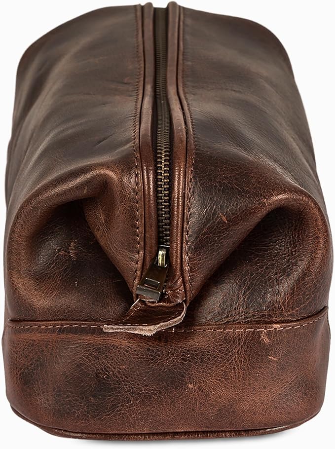 HLC Leather Toiletry Bag for Men - Image 3