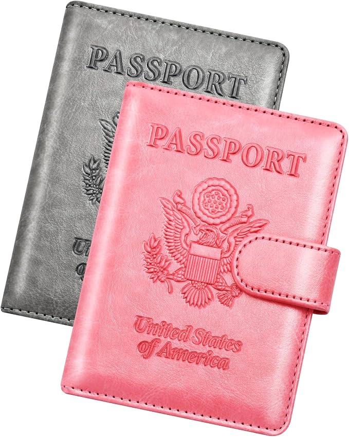 Herain Passport Holder for Travel Cruise Essentials, RFID Passports Book Card by WelcometoHerain