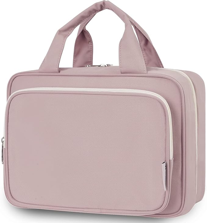 Travel Toiletry Bag for Women Large Hanging Makeup Bag Organizer Toiletries Bag by Narwey