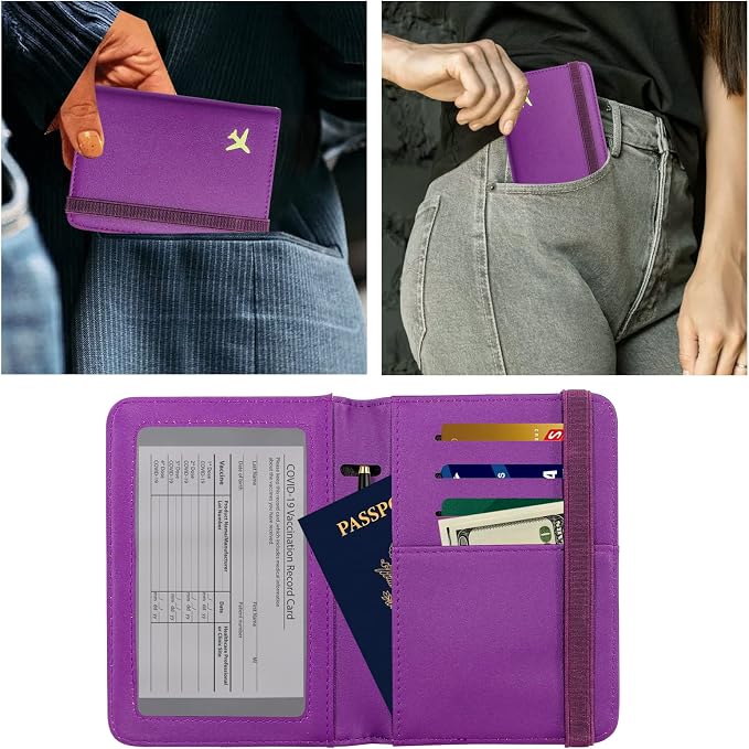 ZOPPEN Passport Holder Wallet, Passport Cover Travel Wallet Women Travel - Image 4