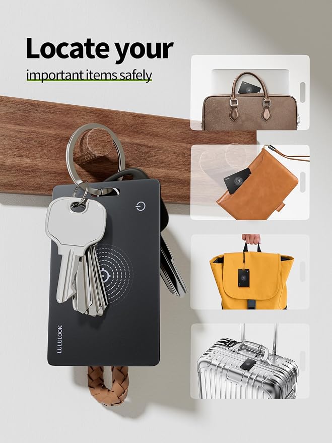 LULULOOK Wallet Tracker Card, Ultra Slim Airtag Wallet Works - Image 6