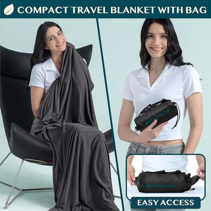 PAVILIA Travel Blanket Airplane Compact - Image 2