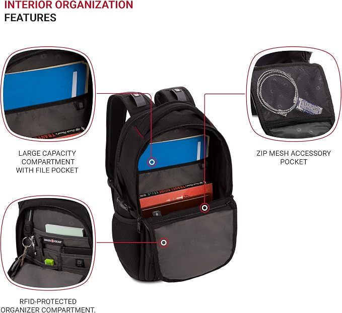 SwissGear Mini 1900 Scansmart Slim Version Laptop Backpack - Image 4
