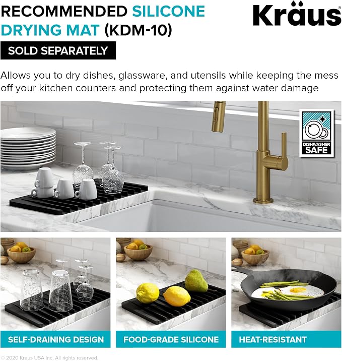 KRAUS Kore Workstation 45-inch Undermount 16 Gauge Stainless Steel Kitchen Sink - Image 9