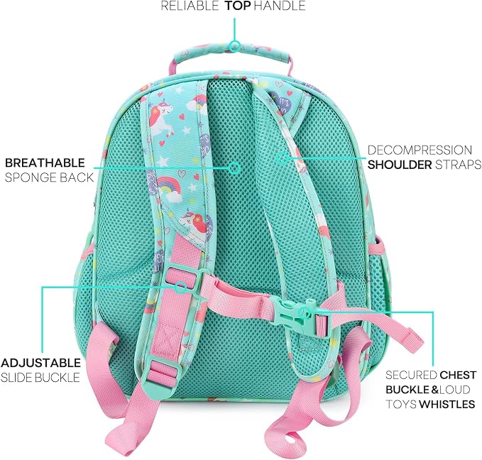 mibasies Girls Backpack 5-8: Lightweight Kids Backpacks - Image 3