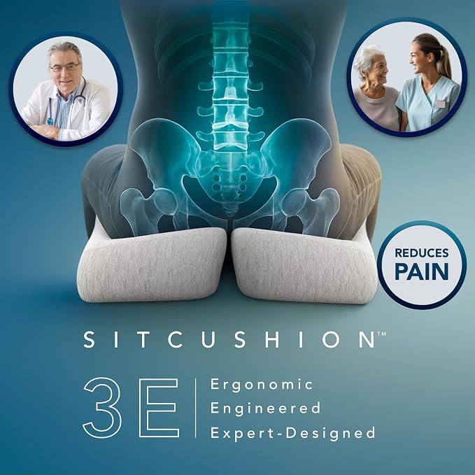 Pressure Relief Seat Cushion for Tailbone Pain – X Large Office Chair Cushion - Image 2