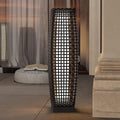 Grand patio Solar Outdoor Floor Lamp Water-Resistant Wicker Deck Lantern Light by GrandPatio
