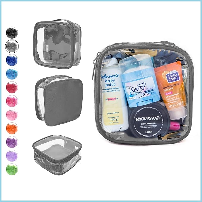 EzPacking Clear TSA Approved 3-1-1 Travel Toiletry Bag - Image 2