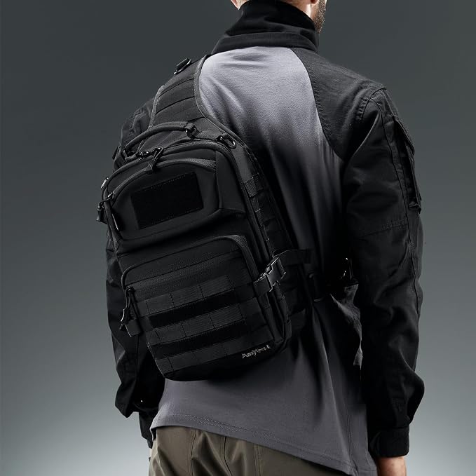 15L Tactical Crossbody Sling Bag | Everyday One Shoulder Backpack Fit 12 Inch - Image 2