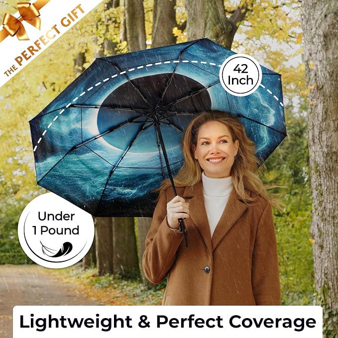 TUMELLA Strongest Windproof Travel Umbrella, Small Strong but Light Portable - Image 5