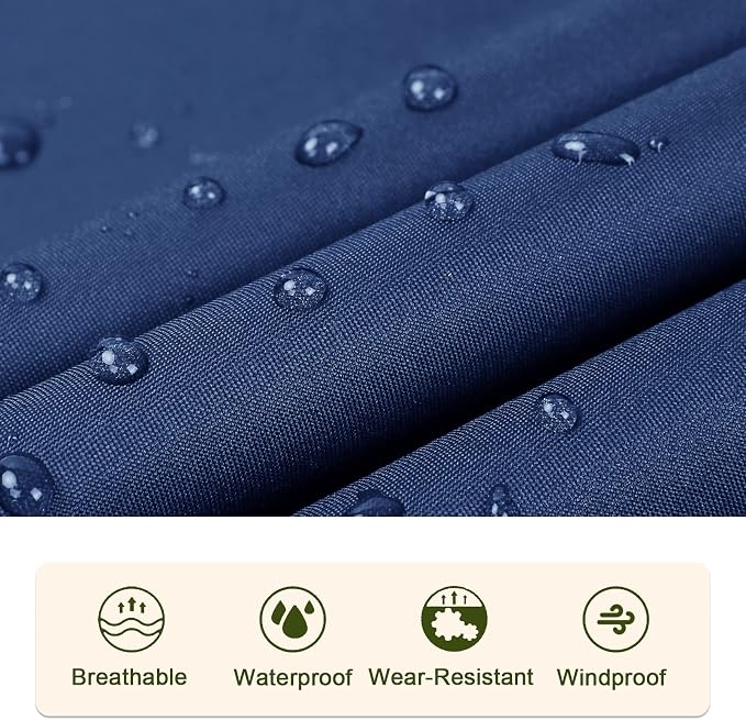 SaphiRose Rain Poncho Jacket Coat Hooded - Image 5
