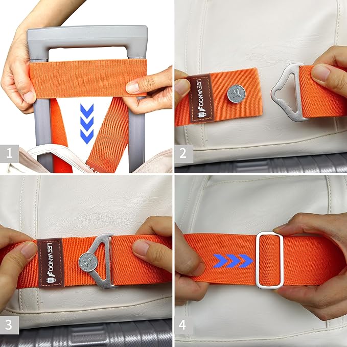 Luggage Straps for Suitcases Add a Bag Luggage Strap, 2-in-1 Travel Belt for - Image 6