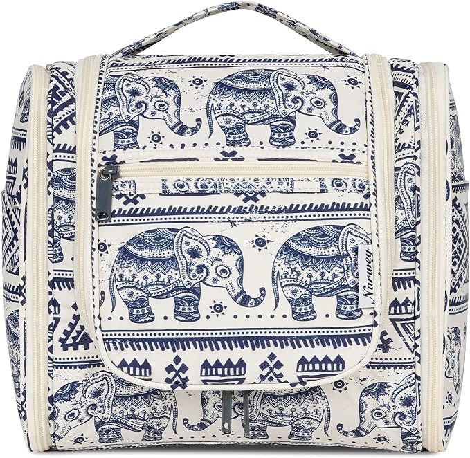 Narwey Hanging Toiletry Bag for Women Travel Makeup Bag Organizer Toiletries by Narwey