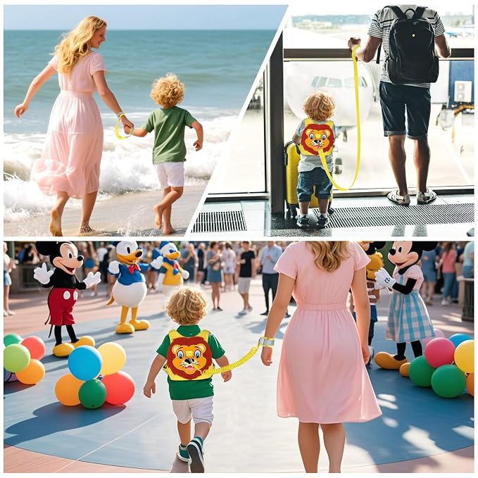 Toddlers Leash + Anti Lost Wrist Link Child Kids Safety Harness Kids Walking - Image 6