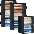 Fab totes 24 Gallons Clothes Storage, Foldable Thick Fabric Blanket Storage Bags by Fabtotes