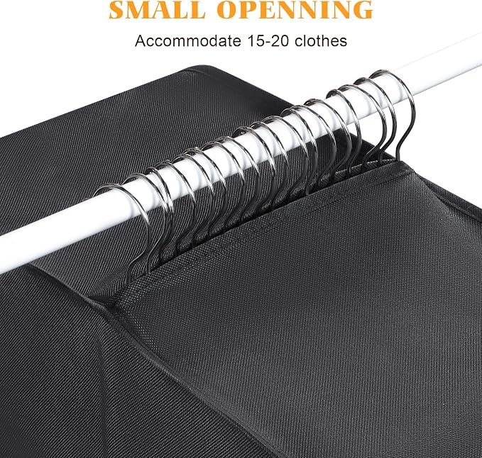 Univivi Garment Bags for Hanging Clothes, Extra Capacity Clothes Bags for Moving - Image 5